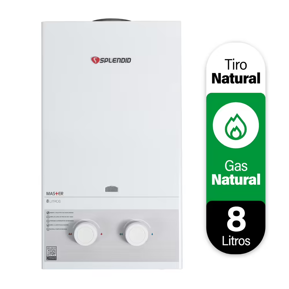 Calefont Tiro Natural Master 8 Litros Gas Natural
